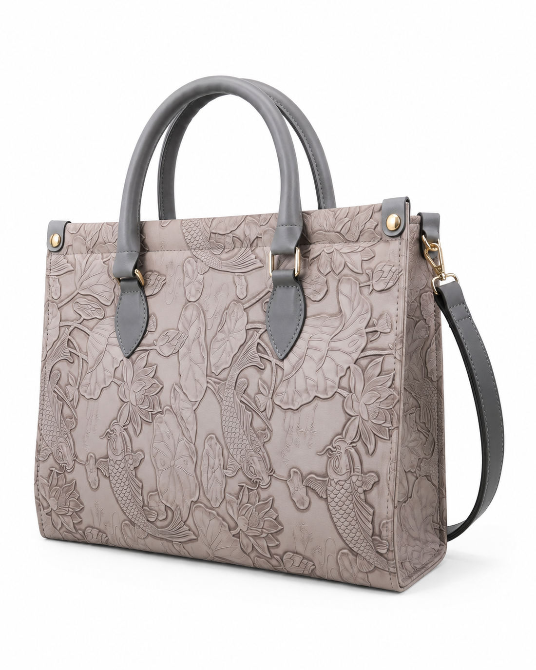 Luxe Embossed Botanical Tote Bag – China Imported
