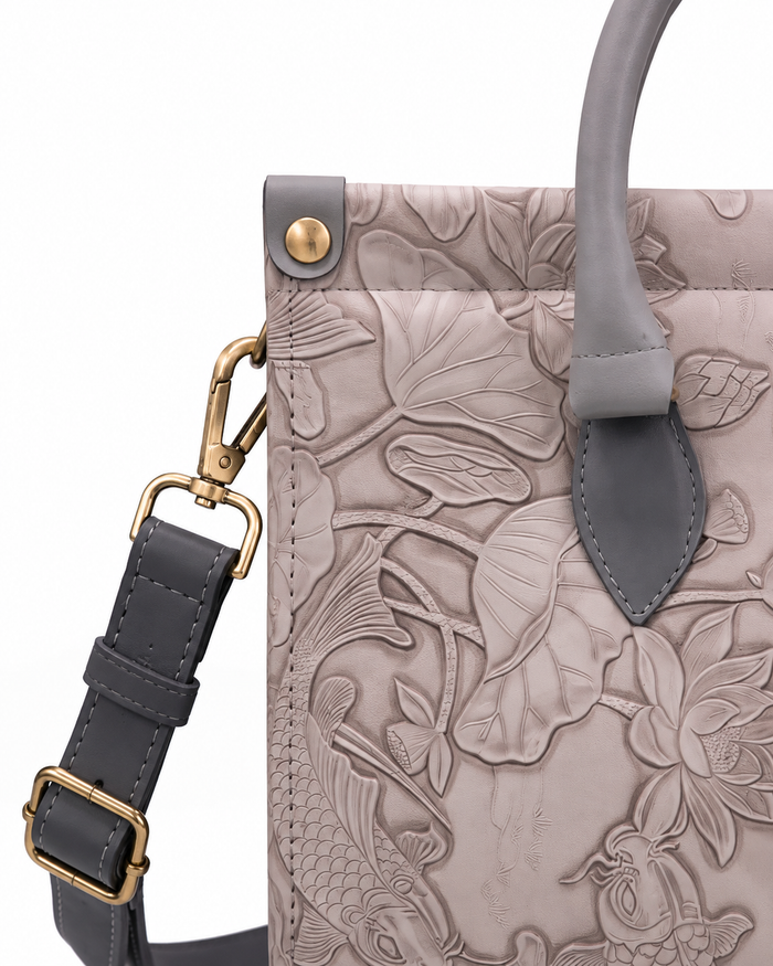Luxe Embossed Botanical Tote Bag – China Imported