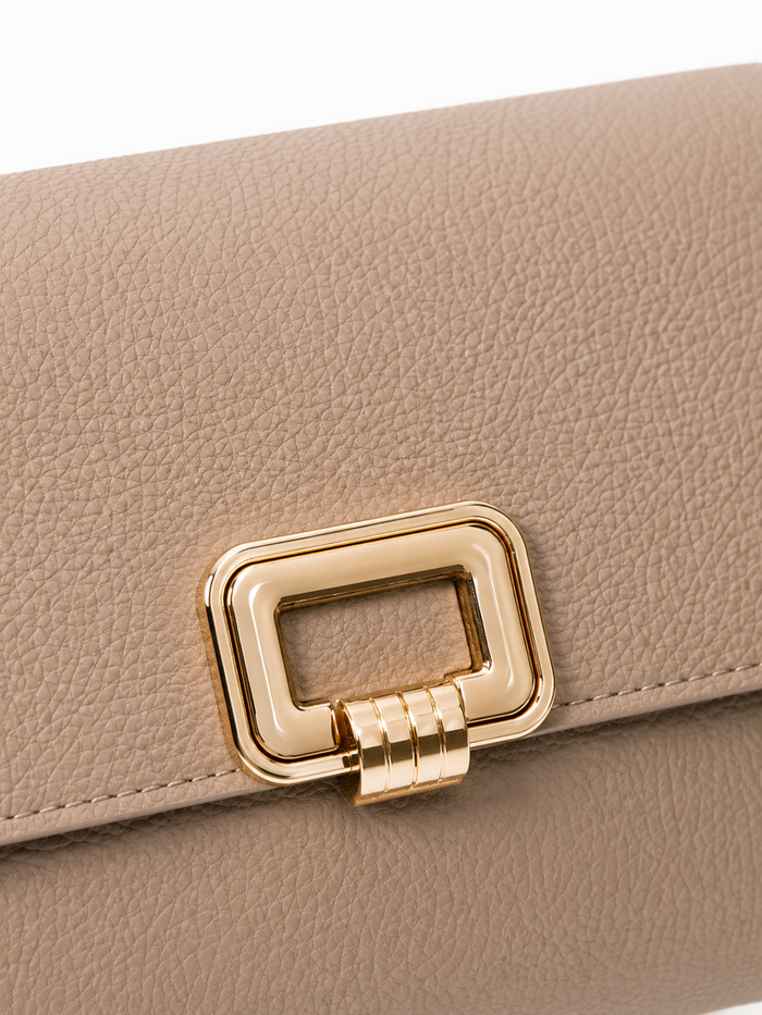 Taupe Rectangle Buckle Crossbody Bag – China Imported