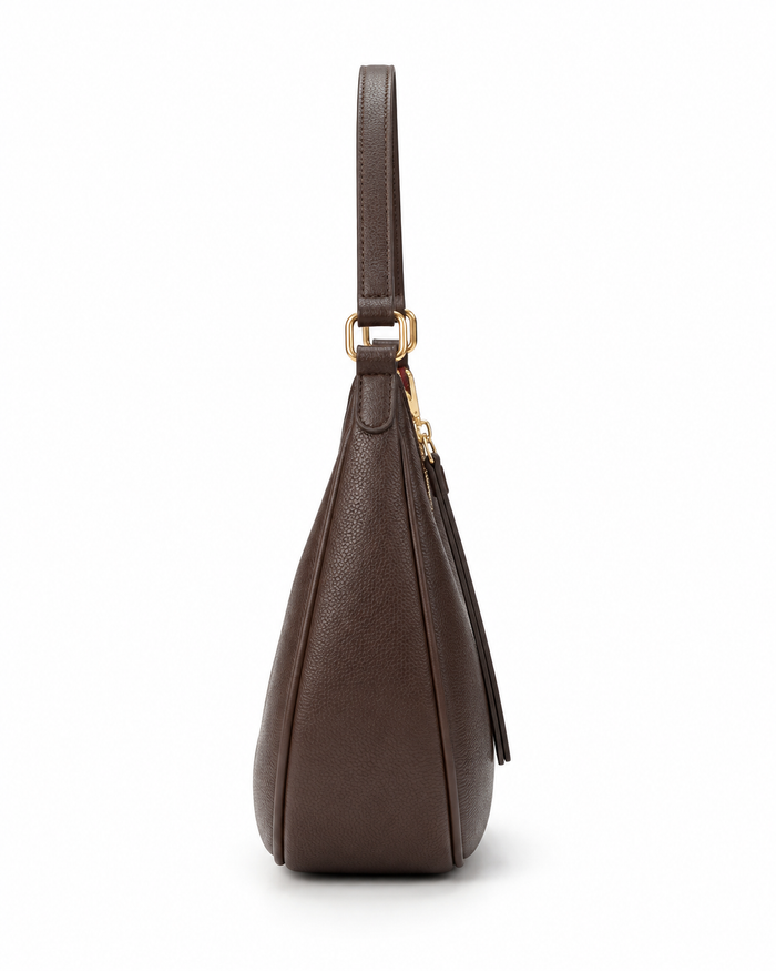 Chocolate Brown Crescent Shoulder Bag – China Imported