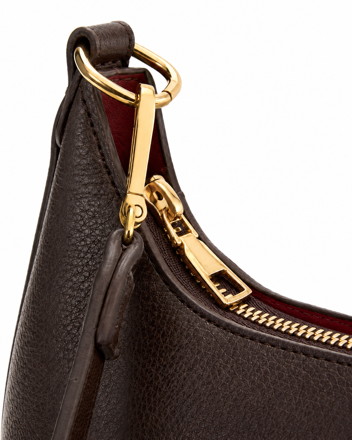 Chocolate Brown Crescent Shoulder Bag – China Imported