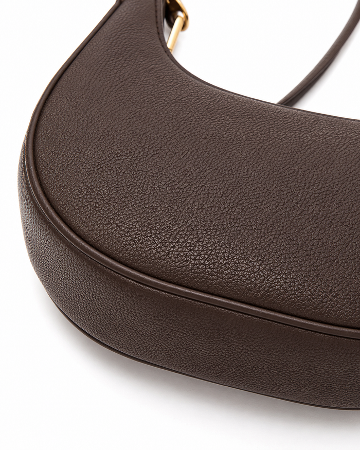 Chocolate Brown Crescent Shoulder Bag – China Imported